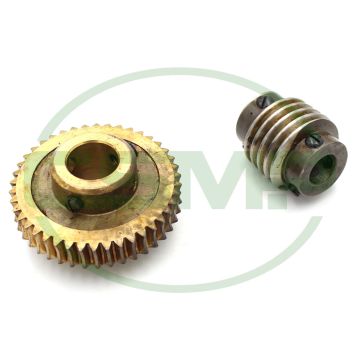 9102473290000 WORM WHEEL PAIR GENUINE PFAFF