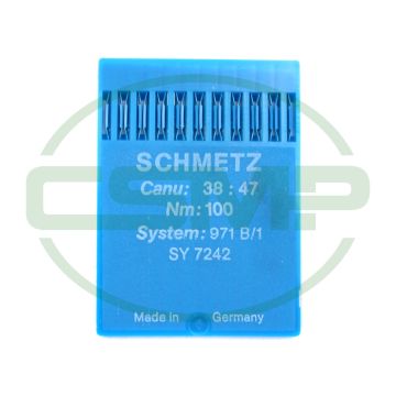 971B/1 SIZE 100 PACK OF 10 NEEDLES SCHMETZ 971B/1 SIZE 100 PACK OF 10 NEEDLES SCHMETZ
