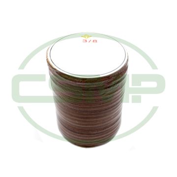 B107X3/8 9.5MMX25M ROUND LEATHER BELTING