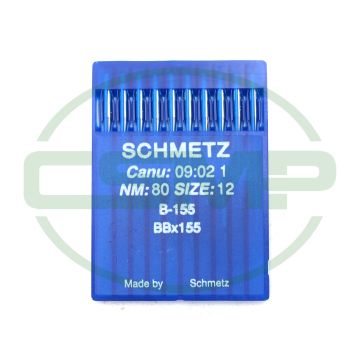 B155 SIZE 80 PACK OF 10 NEEDLES SCHMETZ DISCONTINUED