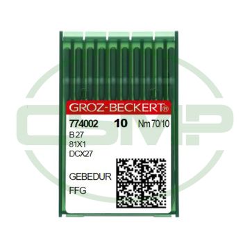 B27FFG GEBEDUR SIZE 70 GROZ BECKERT PACK OF 10 NEEDLES