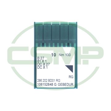 B27GEBEDURX100 GROZ BECKERT PACK OF 10 NEEDLES