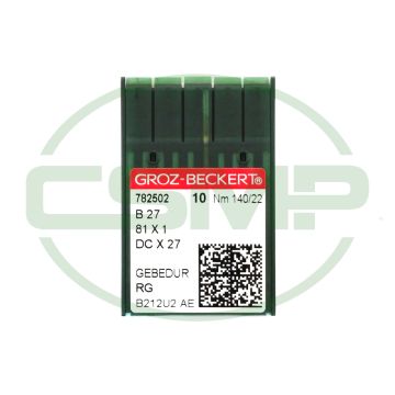 B27GEBEDURX140 GROZ BECKERT PACK OF 10 NEEDLES