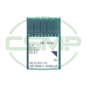 B27GEBEDURX65 GROZ BECKERT PACK OF 10 NEEDLES