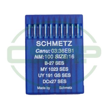 B27SES SIZE 100 PACK OF 10 NEEDLES SCHMETZ