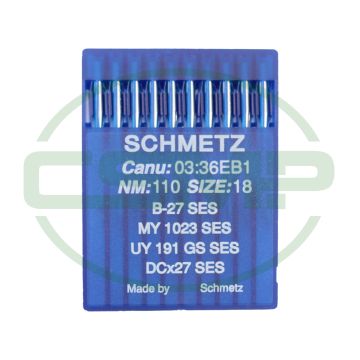 B27SES SIZE 110 PACK OF 10 NEEDLES SCHMETZ B27SES SIZE 110 PACK OF 10 NEEDLES SCHMETZ