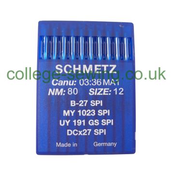 B27SPI SIZE 80 PACK OF 10 NEEDLES SCHMETZ