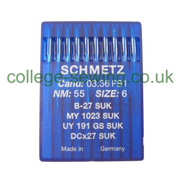 B27SUK SIZE 55 PACK OF 10 NEEDLES SCHMETZ