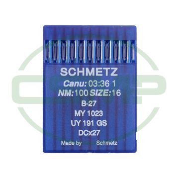 B27 SIZE 100 PACK OF 10 NEEDLES SCHMETZ