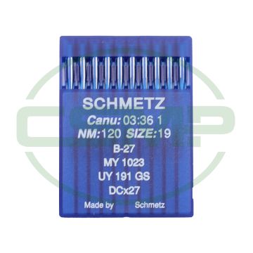 B27 SIZE 120 PACK OF 10 NEEDLES SCHMETZ