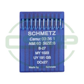 B27 SIZE 60 PACK OF 10 NEEDLES SCHMETZ