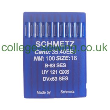 B63SES SIZE 100 PACK OF 10 NEEDLES SCHMETZ