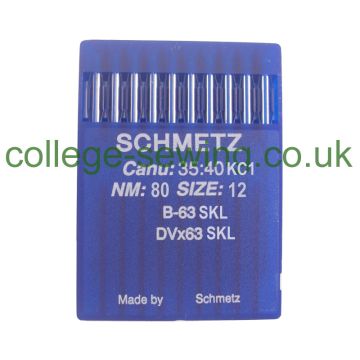 B63SKL SIZE 80 PACK OF 10 NEEDLES SCHMETZ DISCONTINUED
