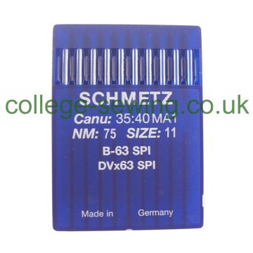 B63SPI SIZE 75 PACK OF 10 NEEDLES SCHMETZ