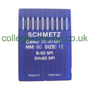 B63SPI SIZE 80 PACK OF 10 NEEDLES SCHMETZ