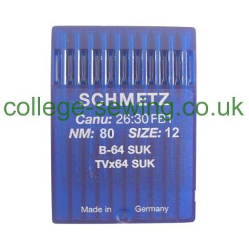 B64SUK SIZE 80 PACK OF 10 NEEDLES SCHMETZ