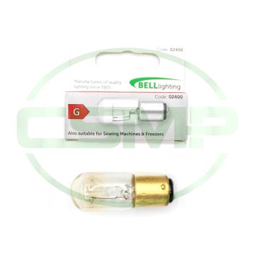 BELL LIGHTING SBC/BA15 BAYONET SEWING MACHINE BULB 240V 15W