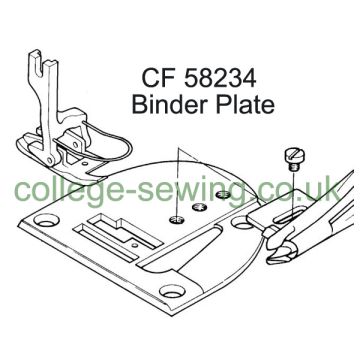 CF58234 BINDER PLATE PFAFF 487