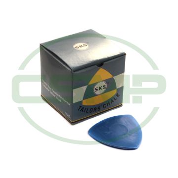 CH10B TRIANGULAR TAILORS CHALK 10PCS BOX BLUE COLOUR