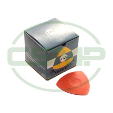 CH10R TRIANGULAR TAILORS CHALK 10PCS BOX RED COLOUR