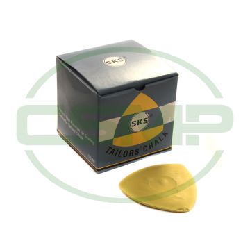 CH10Y TRIANGULAR TAILORS CHALK 10PCS BOX YELLOW COLOUR