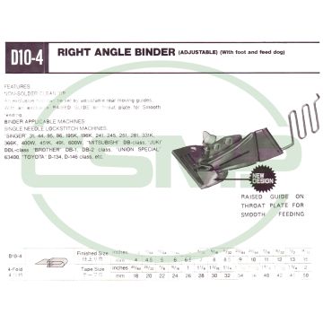 D10-4X42-12MM RIGHT ANGLE BINDER DAIKO