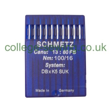 DBXK5 SUK SIZE 100 PACK OF 10 NEEDLES SCHMETZ