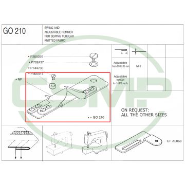 ADJUSTABLE HEMMER - 20mm TO 35mm