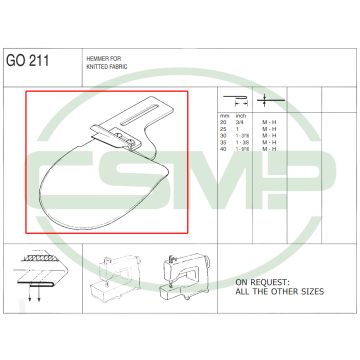 GO211X40mm SINGLE DOWNTURN HEAVY HEMMER - CLEARANCE PRICE
