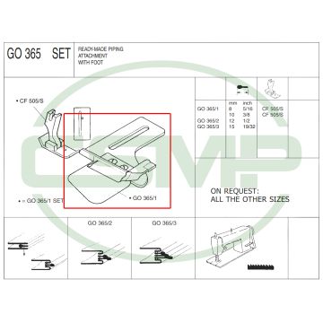 G0365/2 12mm PIPING ATTACHMENT - CLEARANCE PRICE
