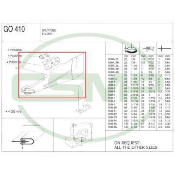 G0410 SPLIT TUBE FOLDER (22x5.5x1)mm CLEARANCE PRICE