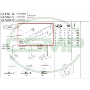 GA5405X46mm - 19mm SPLIT TUBE FOLDER - CLEARANCE PRICE