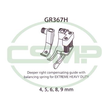 GR367HX8MM RIGHT HAND HEAVY DUTY COMPENSATING GUIDE FOOT