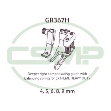 GR367HX8MM RIGHT HAND HEAVY DUTY COMPENSATING GUIDE FOOT GR367HX8MM RIGHT HAND HEAVY DUTY COMPENSATING GUIDE FOOT