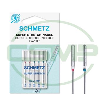 HAX1 SP SUPER STRETCH SIZE 75-90 PACK OF 5 NEEDLES CARDED
