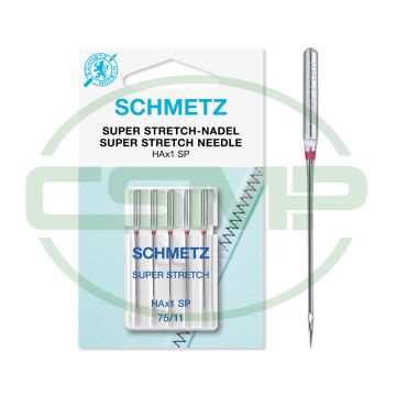 HAX1 SP SUPER STRETCH SIZE 75 PACK OF 5 NEEDLES CARDED
