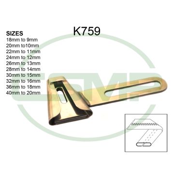 K759 32mm-16mm BELT LOOP FOLDER