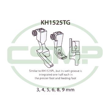 KH1525TGX9MM LEFT PIPING FOOT SET PFAFF 1525 INCLUDES INNER AND OUTER FOOT KH1525TGX9MM LEFT PIPING FOOT SET PFAFF 1525 INCLUDES INNER AND OUTER FOOT