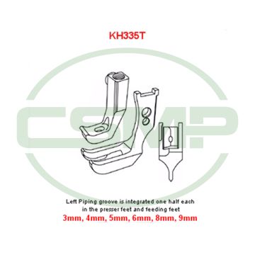 KH335TGX4MM PIPING FOOT SET PFAFF 1245