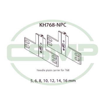 KH768NPC 8MM NEEDLE PLATE CARRIER DURKOPP 768 KH768NPC 8MM NEEDLE PLATE CARRIER DURKOPP 768