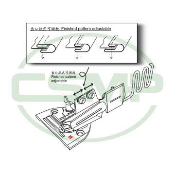 KHF5410F42 NEEDLE FEED RIGHT ANGLE BINDER SET