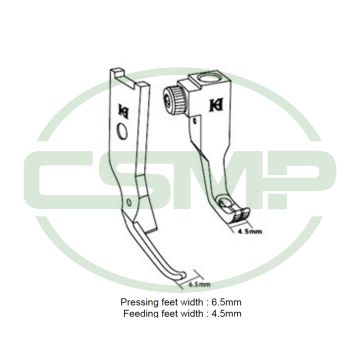 KP1245-R071 NARROW RIGHT FOOT SET PFAFF 1245 335 INCLUDES INNER AND OUTER FOOT KP1245-R071 NARROW RIGHT FOOT SET PFAFF 1245 335 INCLUDES INNER AND OUTER FOOT