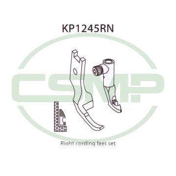 KP1245RN RIGHT CORDING FOOT SET PFAFF 1245 INCLUDES INNER AND OUTER FOOT KP1245RN RIGHT CORDING FOOT SET PFAFF 1245 INCLUDES INNER AND OUTER FOOT