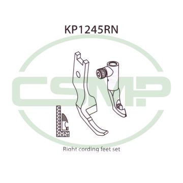 KP1245RN RIGHT CORDING FOOT SET PFAFF 1245 INCLUDES INNER AND OUTER FOOT