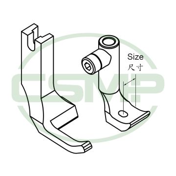 KP269BX3/8=9.5MM DURKOPP 69,167, 267,269 BINDING FOOT SET KP269BX3/8=9.5MM DURKOPP 69,167, 267,269 BINDING FOOT SET