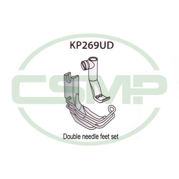 KP269UD 3MM TWIN NEEDLE FOOT SET DURKOPP 269 KP269UD 3MM TWIN NEEDLE FOOT SET DURKOPP 269
