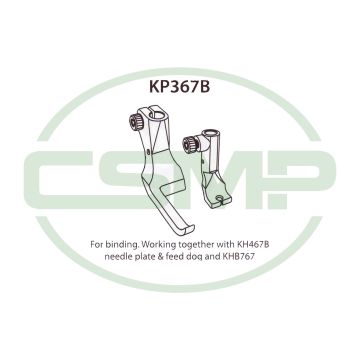 KP367B FOOT SET ADLER 467/867 INCLUDES INNER AND OUTER FOOT