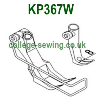 KP367W STANDARD FOOT SET 8MM ADLER 467 INCLUDES INNER AND OUTER FOOT