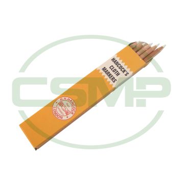 HANCOCK CHALK MARKER PENCILS - 10 PENS WHITE