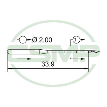 134FFG SES GEBEDUR SIZE 110 GROZ BECKERT PACK OF 10 NEEDLES